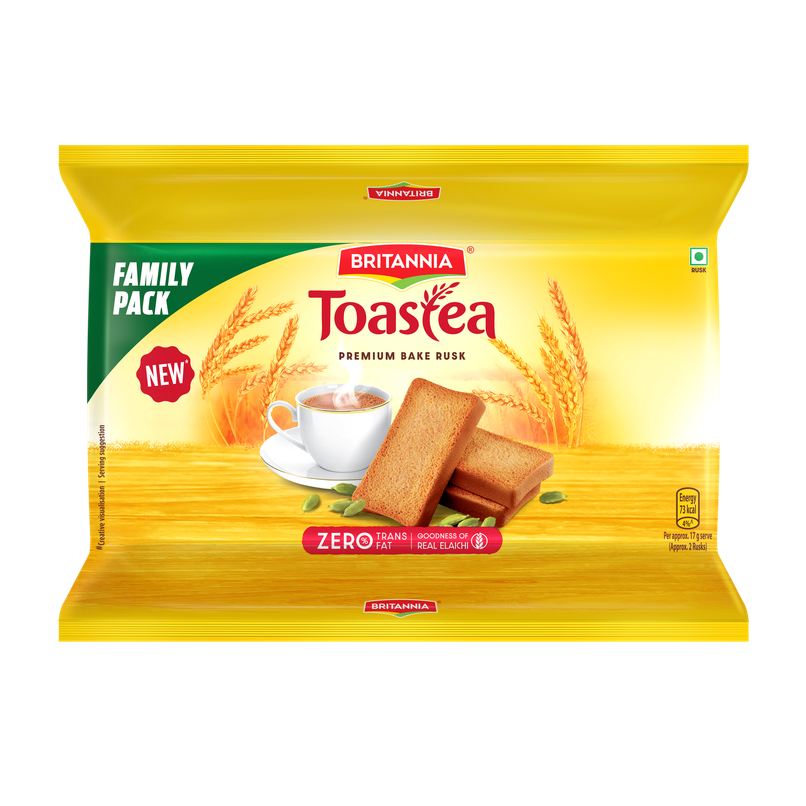 Britannia Toastea Premium Bake Rusk With Real Elaichi