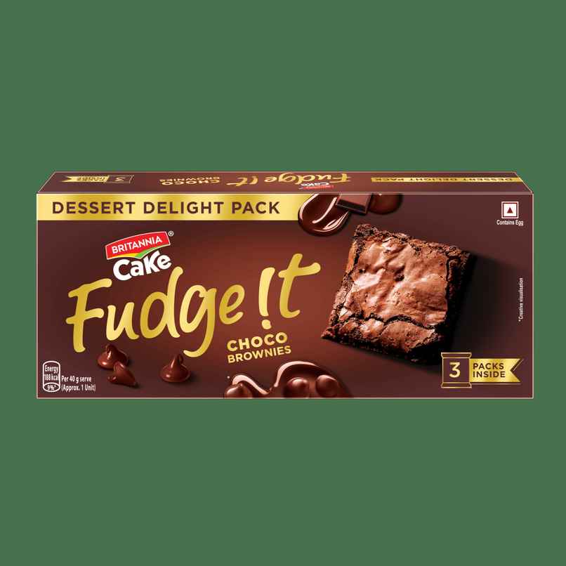 Britannia Fudge It Chocolate Brownie (With Egg) | Bakery Delight