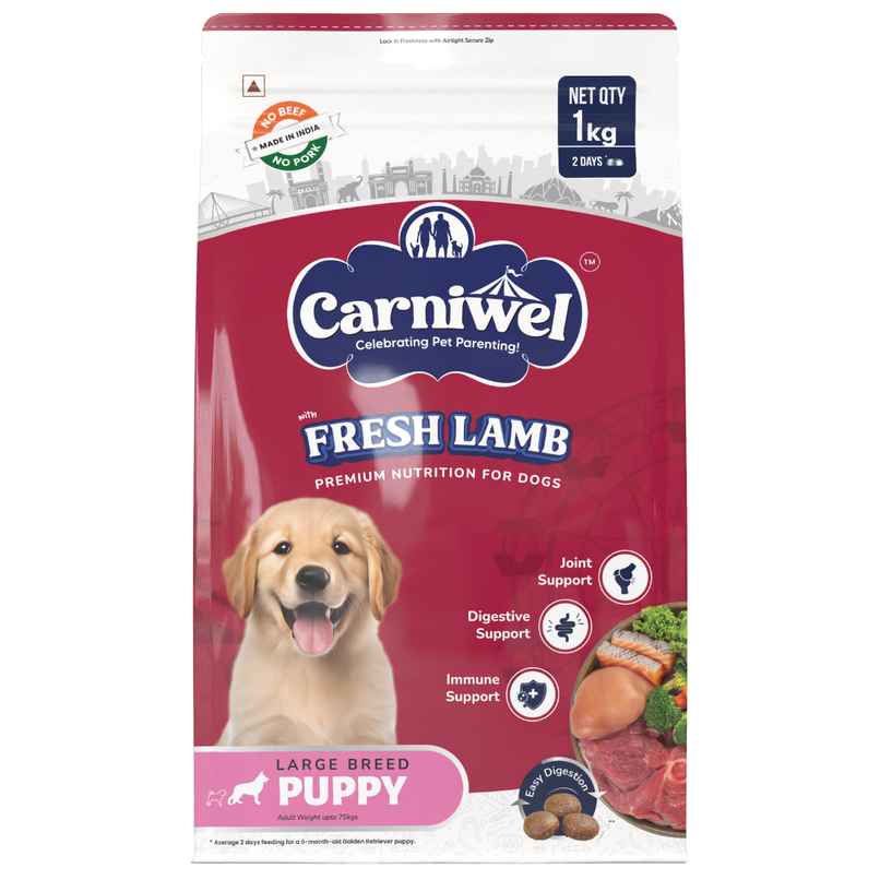 Carniwel Fresh Lamb Dry Dog Food For Large Breed | Puppy Carniwel Fresh Lamb Dry Dog Food For Large Breed | Puppy