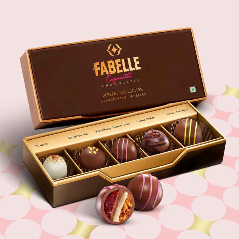 Fabelle Dessert Collection-5 Handcrafted Dessert Inspired Chocolate Truffles