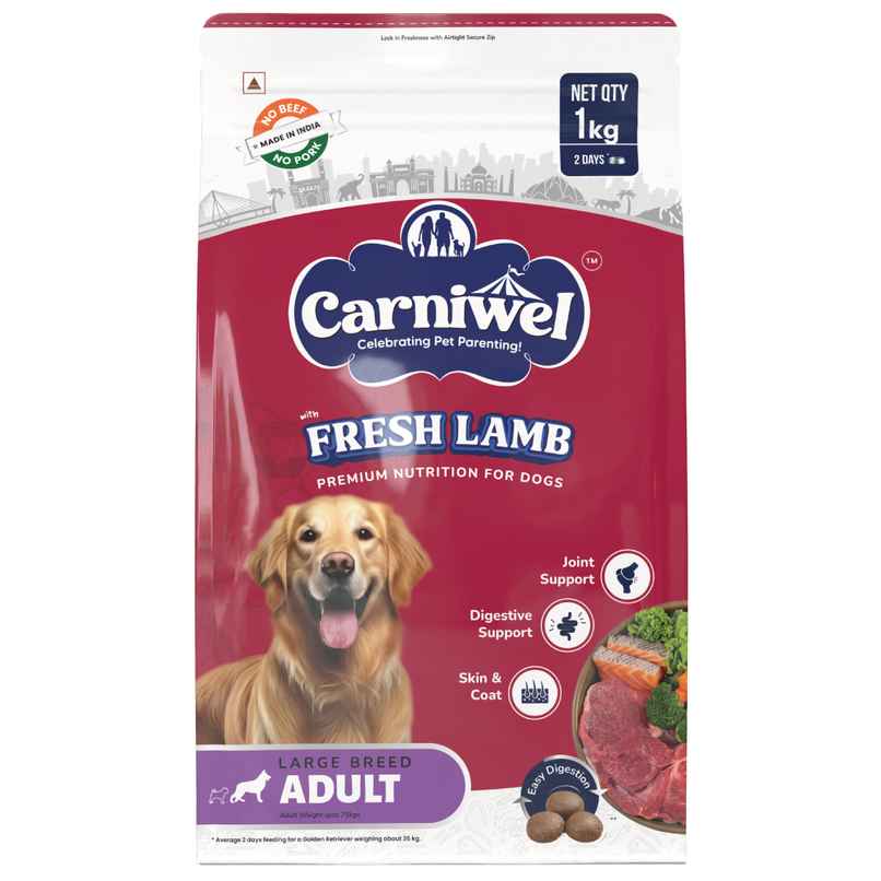 Carniwel Fresh Lamb Dry Dog Food For Large Breed | Adult Carniwel Fresh Lamb Dry Dog Food For Large Breed | Adult