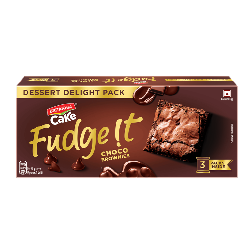 Britannia Fudge It Chocolate Brownie (With Egg) Britannia Fudge It Chocolate Brownie (With Egg)