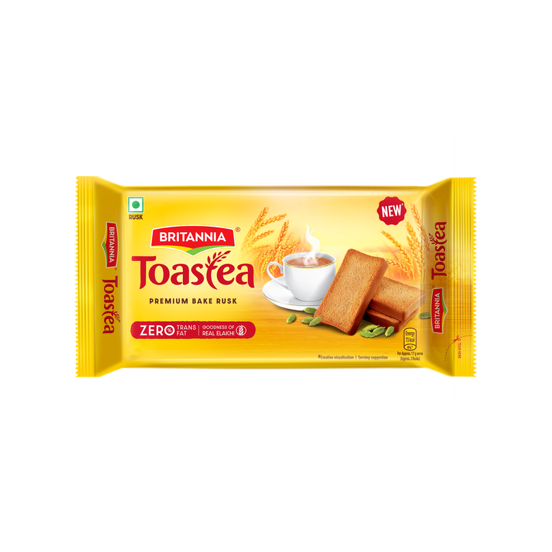 Britannia Toastea Premium Bake Rusk With Real Elaichi