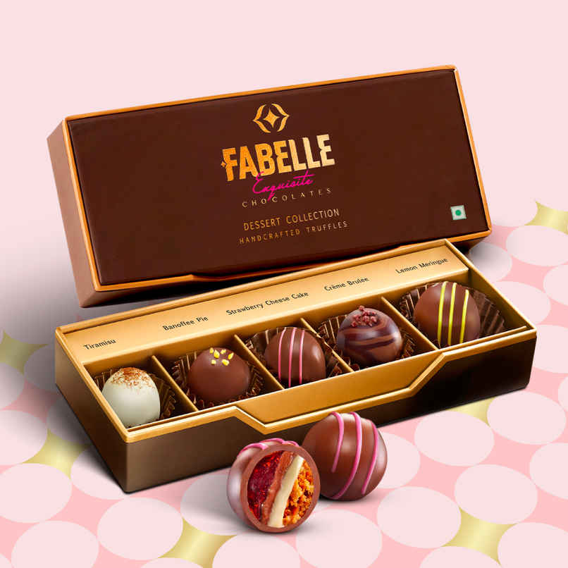 Fabelle Dessert Collection-5 Handcrafted Dessert Inspired Chocolate Truffles