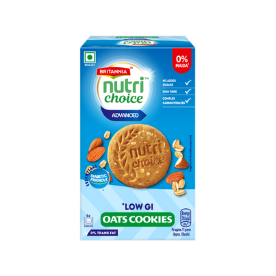 Britannia Nutrichoice Oats Cookies Diabetic Friendly