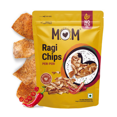 MOM Peri Peri Ragi Chips | No Palm Oil MOM Peri Peri Ragi Chips | No Palm Oil