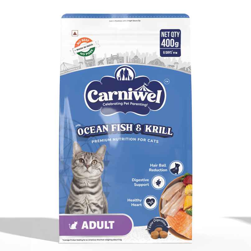 Carniwel Ocean Fish & Krill Dry Cat Food, Adult