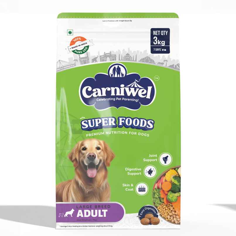 Carniwel Veg With Superfoods Dry Dog Food For Large Breed, Adult Carniwel Veg With Superfoods Dry Dog Food For Large Breed, Adult