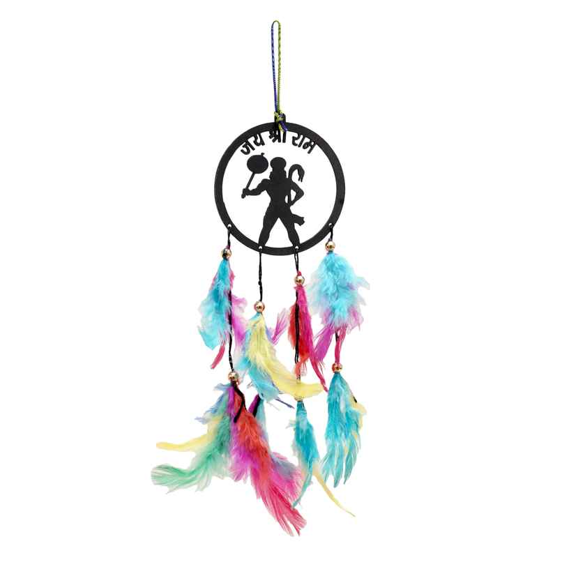 Divine Vibes Fancy Hanuman Ji Jai Shree Ram Car Hanging Car Rear View Mirror