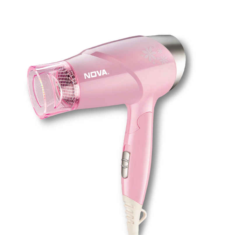 Nova NHP 8202 Hair Dryer | 1400 W | Pink Nova NHP 8202 Hair Dryer | 1400 W | Pink