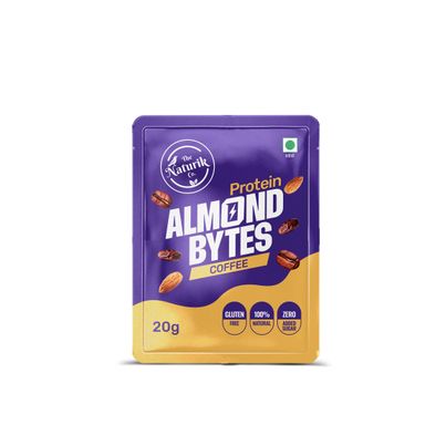 The Naturik Co Protein Almond Bytes - Coffee | Pack of 2