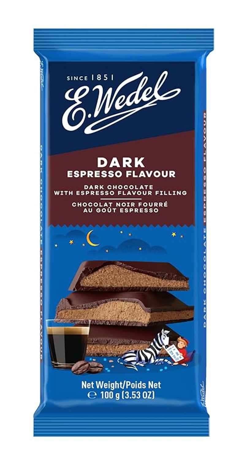 Wedel Dark Chocolate With Espresso Filling Bar