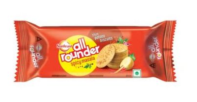 Sunfeast All Rounder Crunchy Potato Chatpata Masala Flavoured Crackers | Trans Fat-free