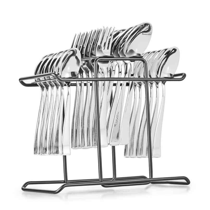 Jensons Delight 24 Pcs Cutlery Set ( With Colored Stand )