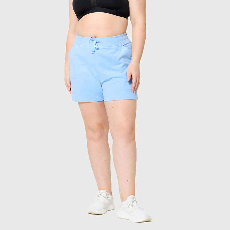 Decathlon | Domyos Womens Cotton Fitness Shorts | Blue - M