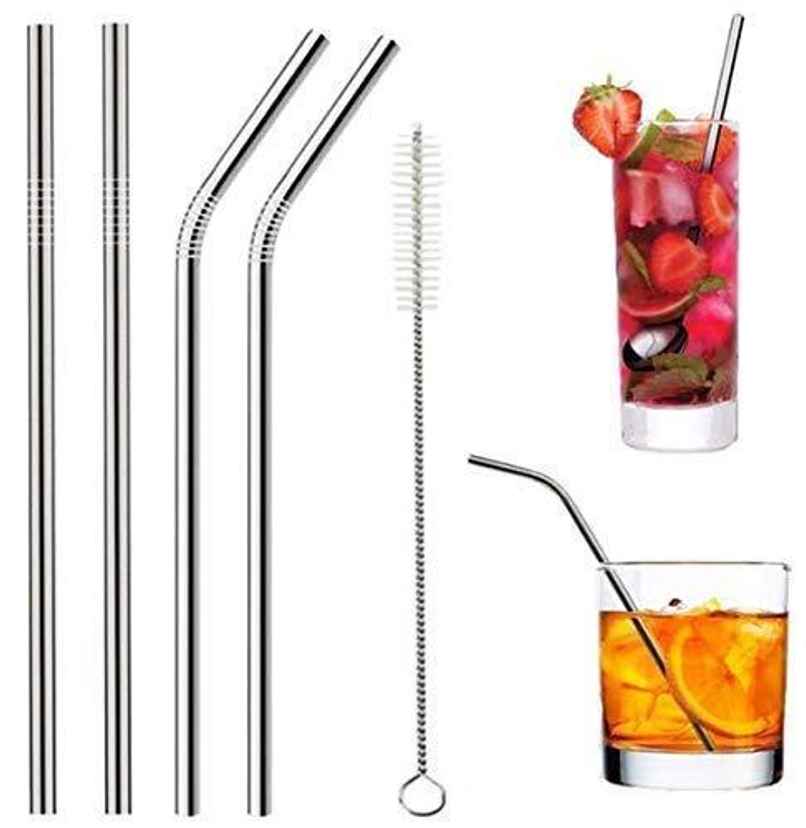 Picfest Stainless Steel Straw Set Of 5