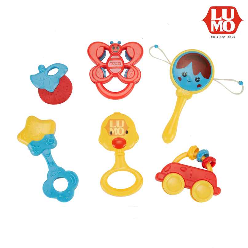Lumo Tim Tim Rattles - 6 Pcs Assorted