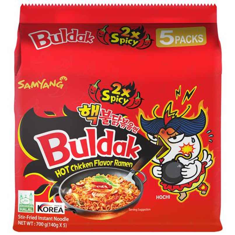 Samyang Korean 2x Spicy Hot Chicken Flavour Ramen Non Veg