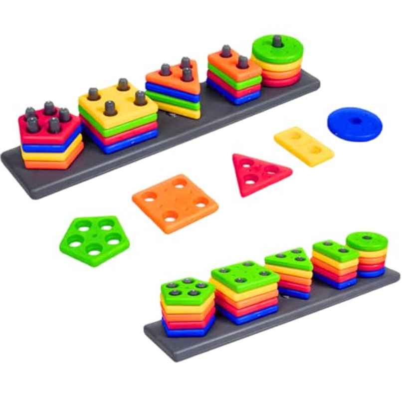 Storio Geometric Angle Blocks | Sorting & Stacking Learning Toy