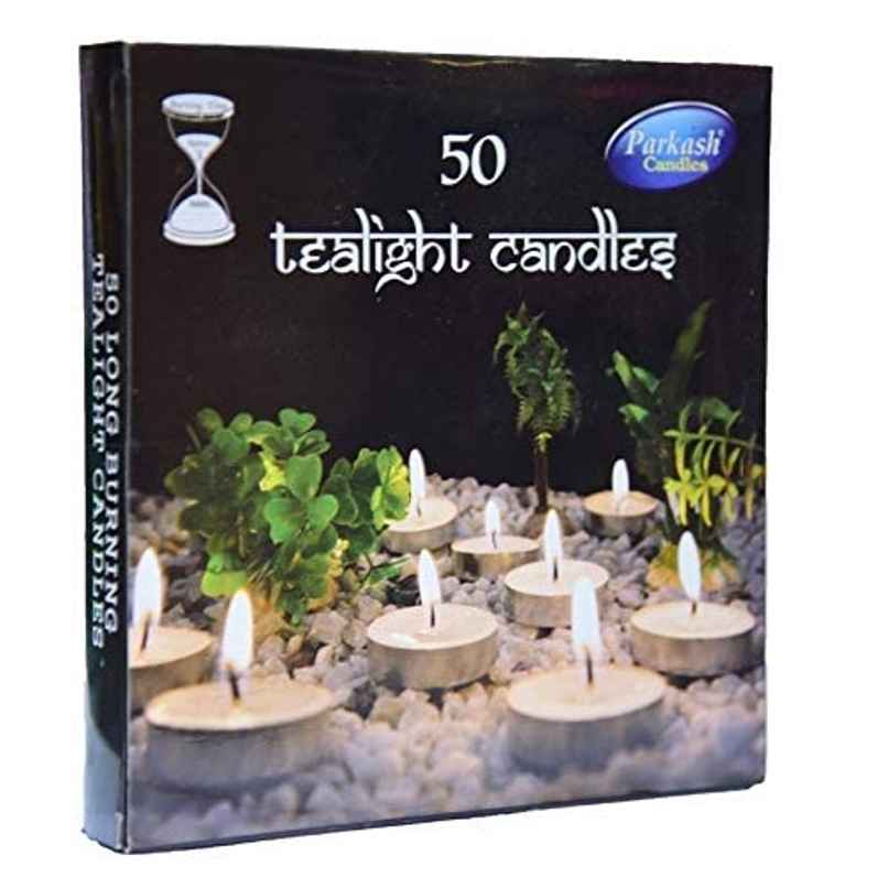 Tealight Candles | Smokeless | Pack Of 50 | 8 g Each | Prosperro Lumo