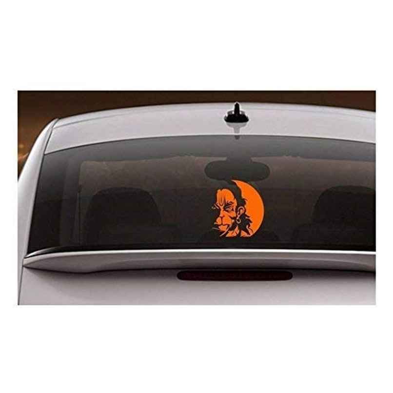 Divine Vibes Angry Hanuman Ji Car Sticker Divine Vibes Angry Hanuman Ji Car Sticker