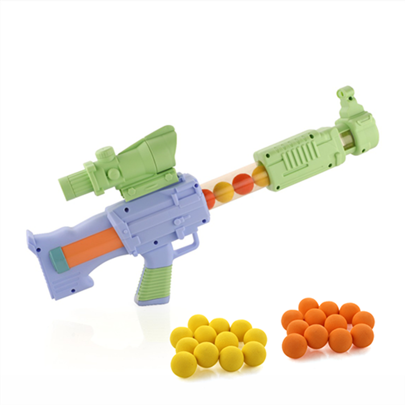 Aditi Toys Space Explorer Pneumatic Gun Include 24 Soft Foam Ball, Indoor/Outdoor, Above 5+, |Green