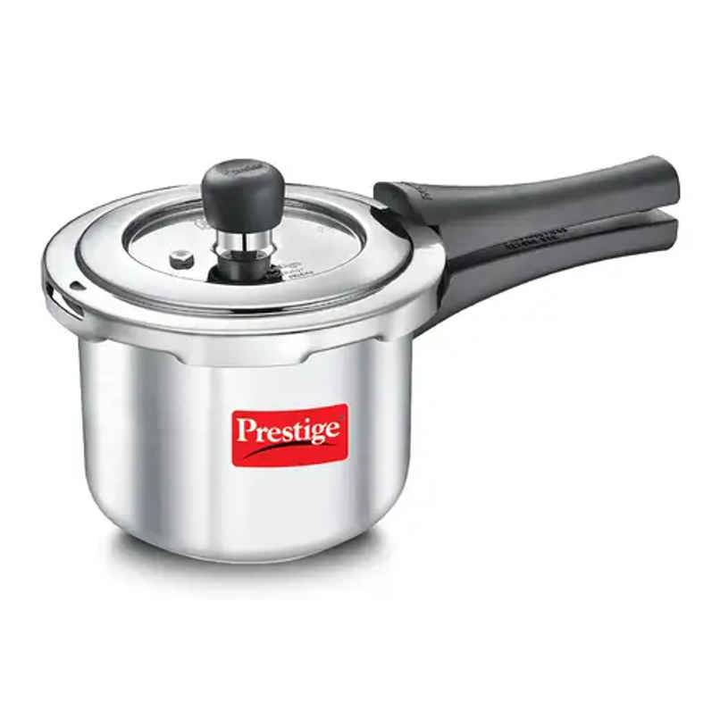 Prestige 1.5 Litre Popular Svachh Spillage Control Stainless Steel Pressure Cooker | Silver Prestige 1.5 Litre Popular Svachh Spillage Control Stainless Steel Pressure Cooker | Silver