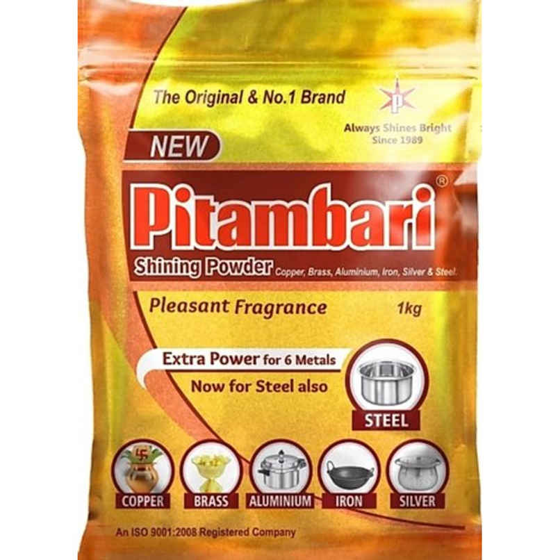 Pitambari Shining Powder | for Copper, Brass, Aluminium, Iron, Silver & Steel Pitambari Shining Powder | for Copper, Brass, Aluminium, Iron, Silver & Steel