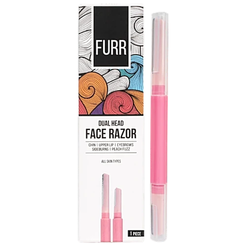 FURR By Pee Safe Dual Head Face Razor | Precise & Safe for All Skin Types