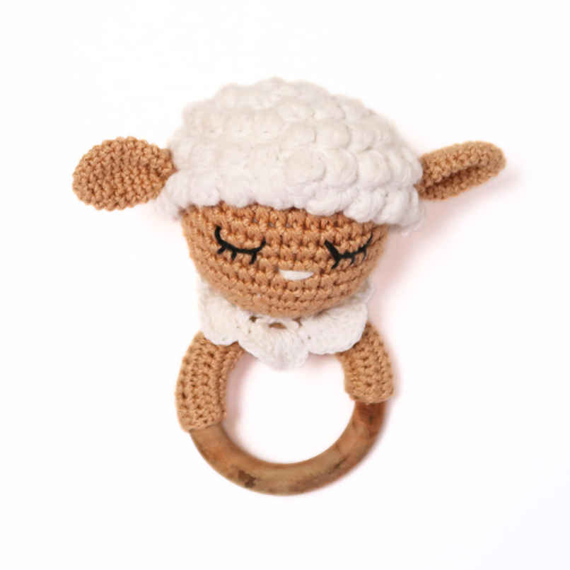 The Kalaa Store Handcrafted Sheep Rattle