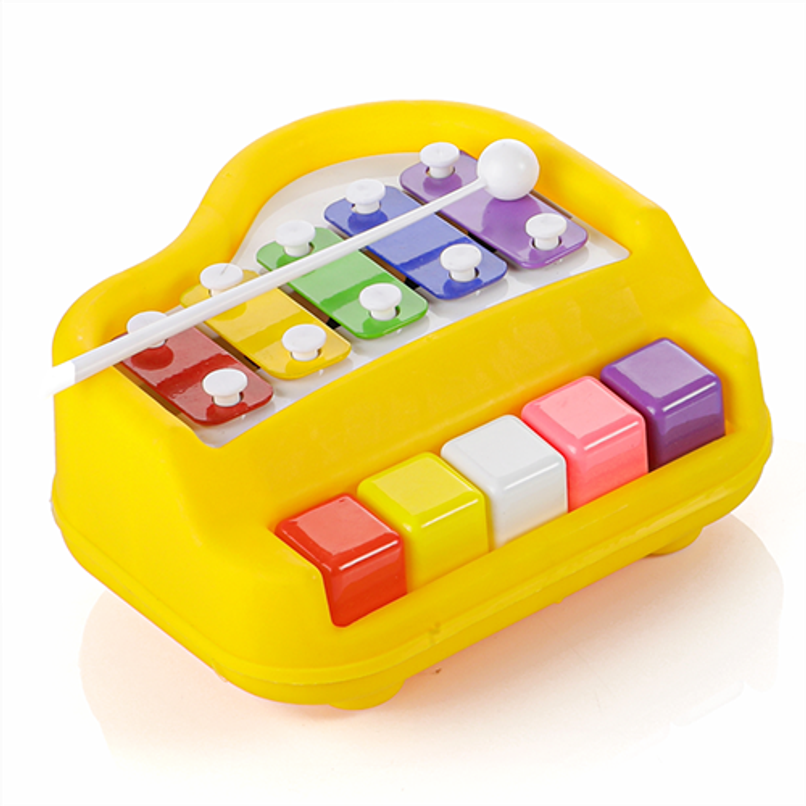 Aditi Toys Plastic Musical Piano Xylophone for Kids, Non-Toxic Suitable for Above 3 Years | Yellow