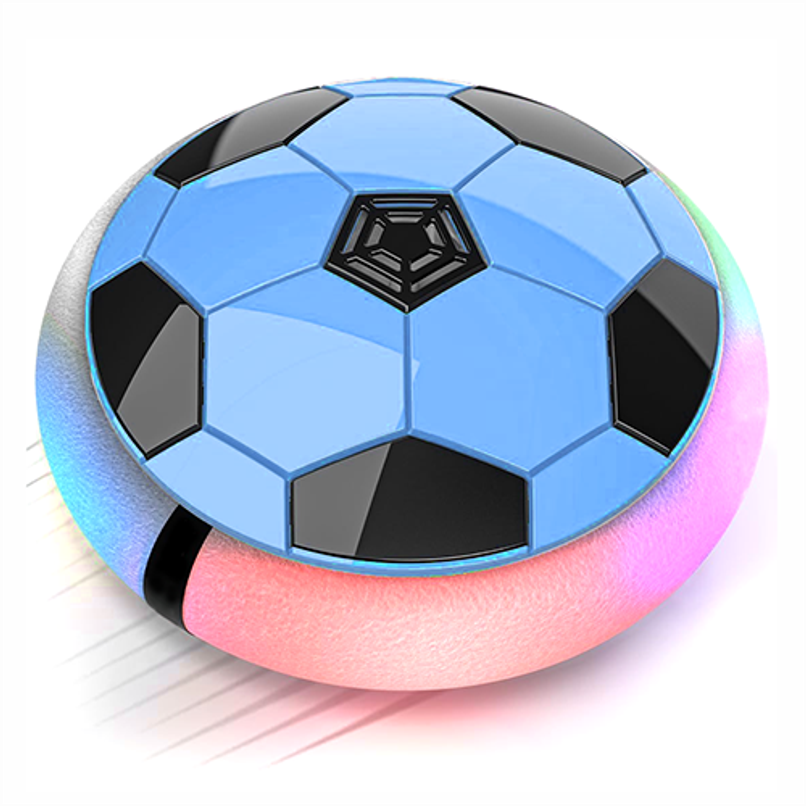 Aditi Toys Air Hover Soccer Light-Up Floating Ball with Soft Foam Bumper Indoor/Outdoor-Age 3+, Blue