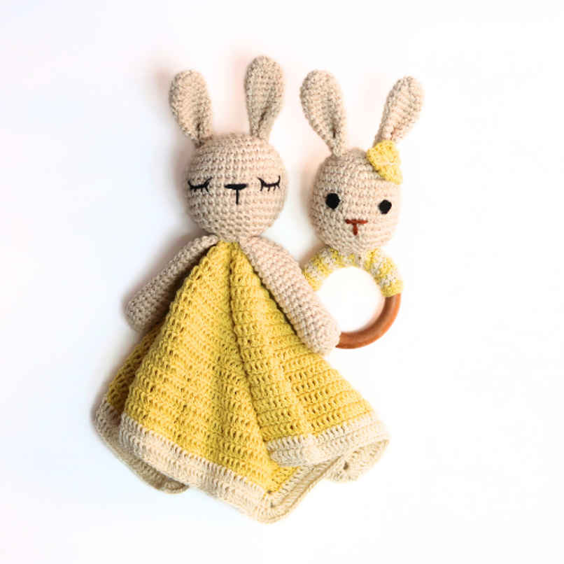 The Kalaa Store Handcrafted Bunny Lovie Hamper