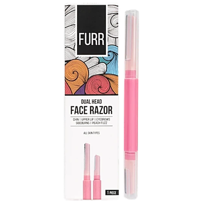 FURR By Pee Safe Dual Head Face Razor | Precise & Safe for All Skin Types