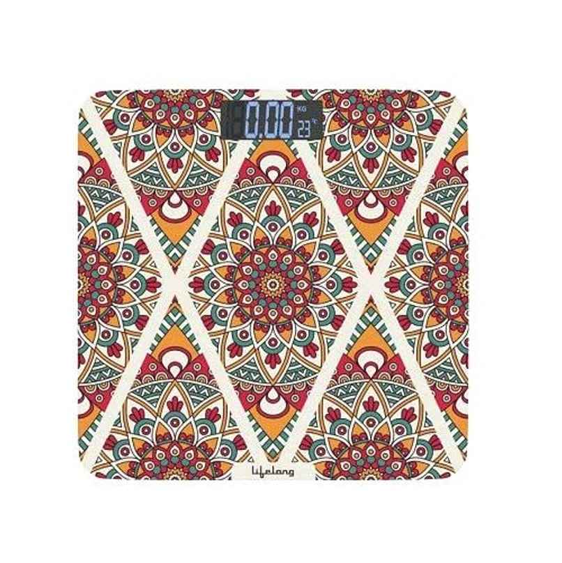 Lifelong Bloom LLWS54 Body Weighing Scale (Indian Cultural Series - Rajasthan Rural) LCD Display