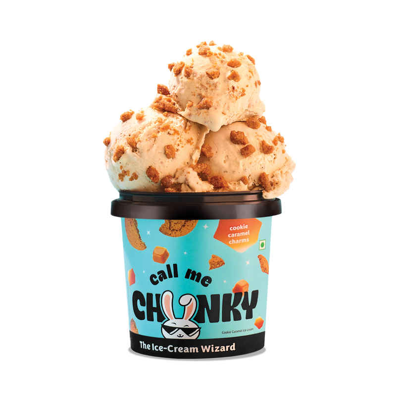 Call Me Chunky Cookie Caramel Charms Ice Cream