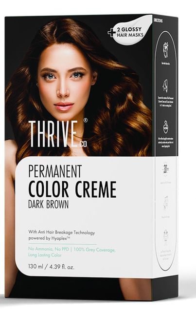 ThriveCo Permanent Color Creme | No Ammonia | No Ppd | Dark Brown