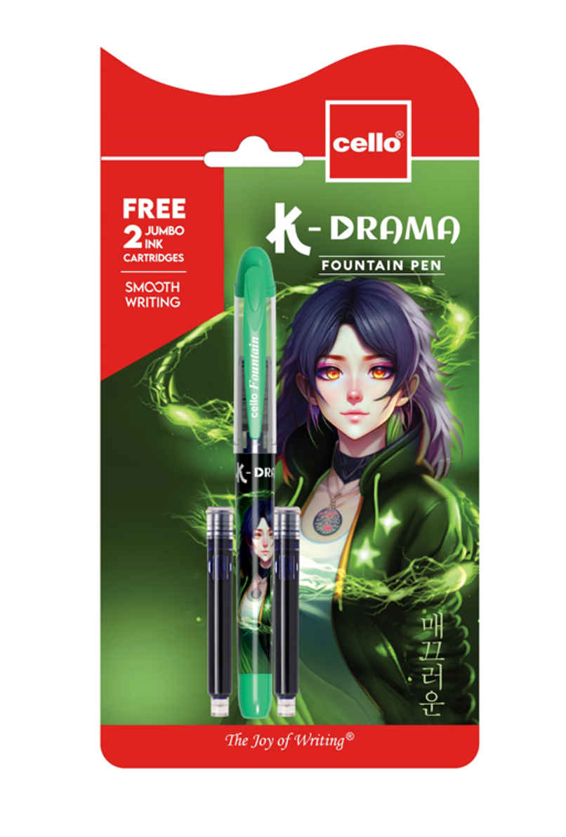 Cello K-Drama Girl Blue Fountain Pen (Pack of 1)