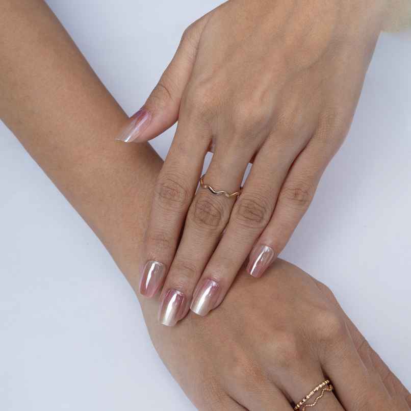 Pep Nails Mirror Kiss Medium Coffin Chrome Ombre Nude Reusable Press On Nails 30 Nail Tips Pep Nails Mirror Kiss Medium Coffin Chrome Ombre Nude Reusable Press On Nails 30 Nail Tips