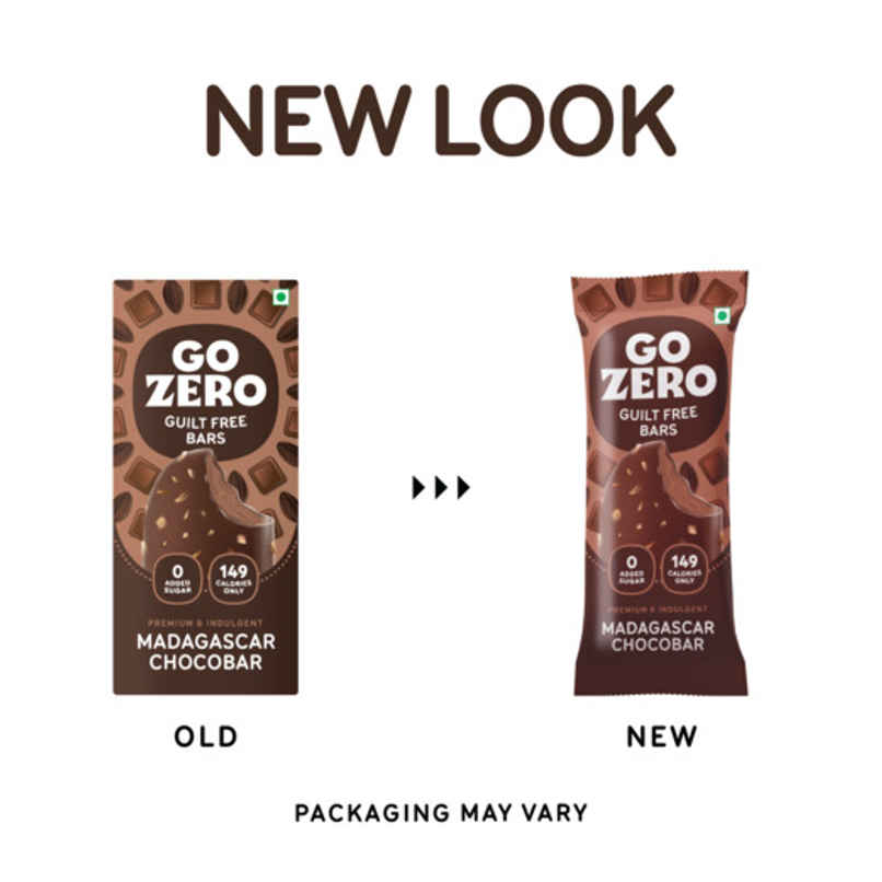 Go Zero Madagascar Chocolate Low Calorie Guilt Free Ice Cream Bar