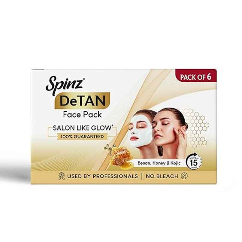 Spinz DeTan Face Pack with Besan, Honey and Kojic Spinz DeTan Face Pack with Besan, Honey and Kojic