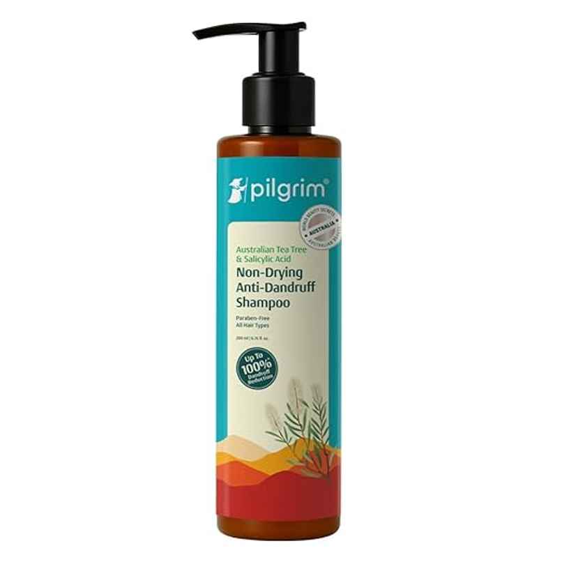 Pilgrim Tea Tree Non-Drying Anti-Dandruff Shampoo Helps remove Dandruff for Men & Women