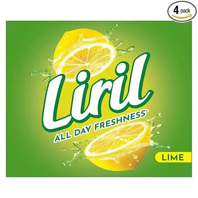 Liril Lime & Tea Tree Oil Soap (Pack Of 4)