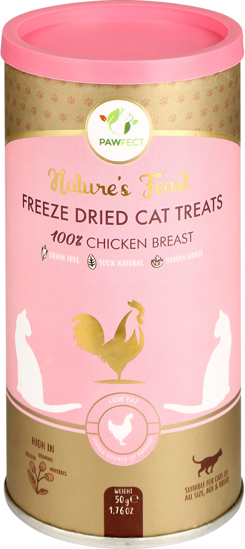 Pawfect Nature Feast Chicken Breast Freeze-Dried Cat Training & Reward Treats