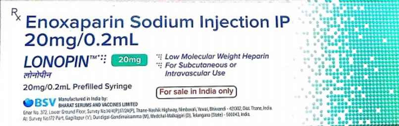 Lonopin 20mg Injection