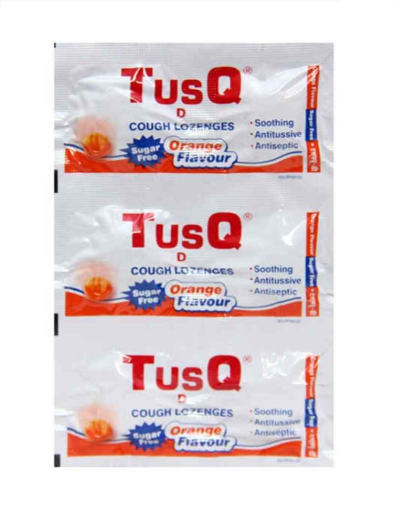 Tusq-D Orange Flavour Sugar Free Cough Lozenges Tusq-D Orange Flavour Sugar Free Cough Lozenges