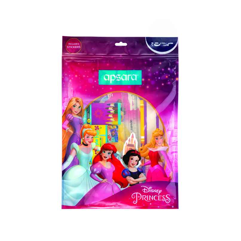 Apsara Disney Princess Kit | Combination of 8 Stationery Items | Perfect Value Pack Apsara Disney Princess Kit | Combination of 8 Stationery Items | Perfect Value Pack