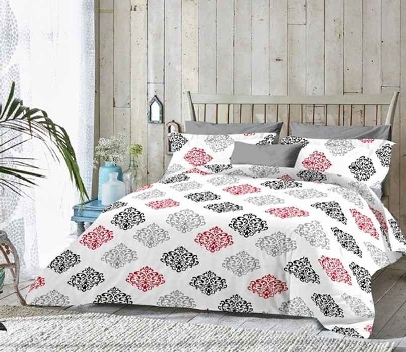 BAY6 100% Cotton 144 TC Double Bedsheet - 100 x 90 Inch, Paisley Print