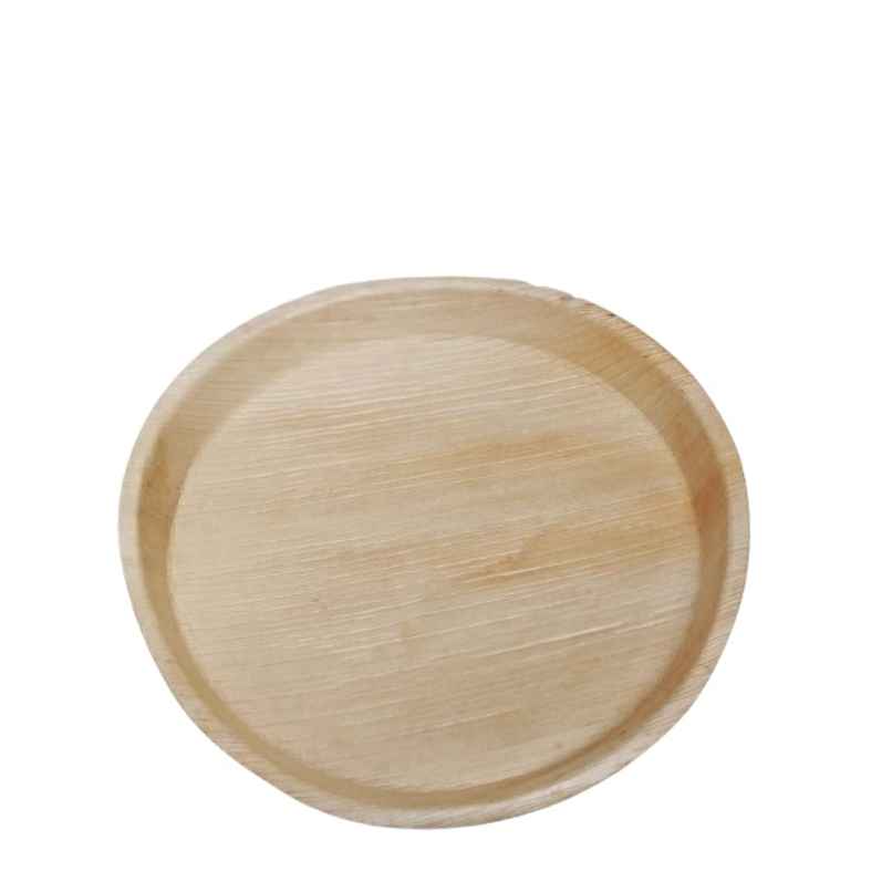 Disposable Palm Round Plate | 10 inch | Pack of 10 | Antzco