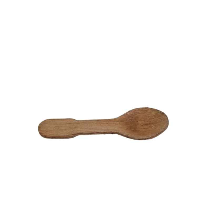 Antzco 5 Inch Disposable Palm Table Spoon | Pack of 10